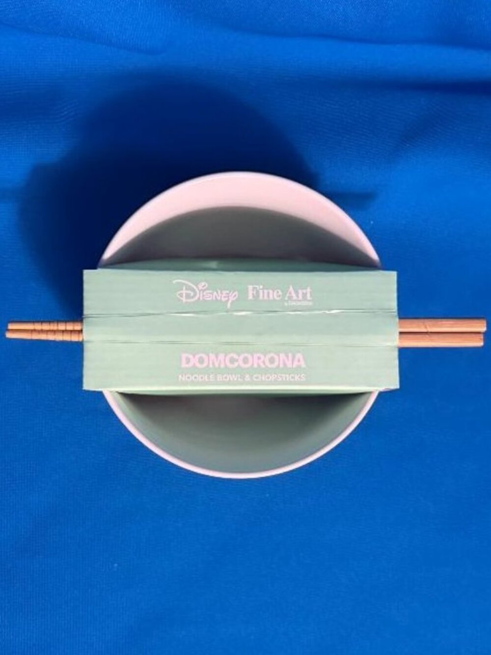 NEW NWT DISNEY MICKEY MOUSE NOODLE BOWL CHOPSTICKS FINE ART COLLECTOR'S EDITION